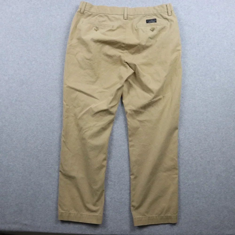 Banana Republic Pants Mens 34x28 Emerson Chino Business Casual Flat‎ Front Tan